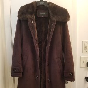 Brown leather jacket